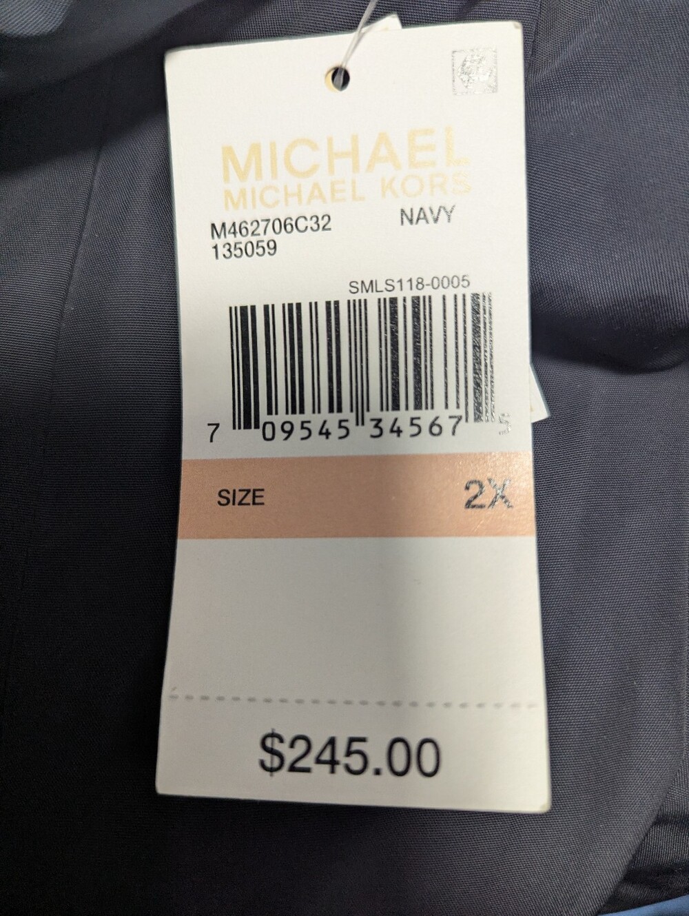 NWT Michael Kors Navy Women's Jacket - Picture 4 of 4